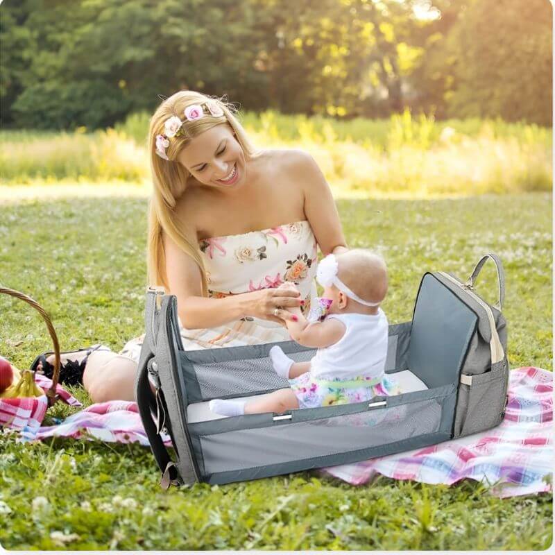 Sac à langer portatif | Berceau de voyage BabyNappy™ - royaume a bebe